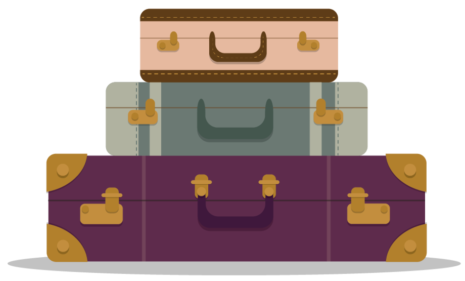 Download High Quality suitcase clipart stacked Transparent PNG Images