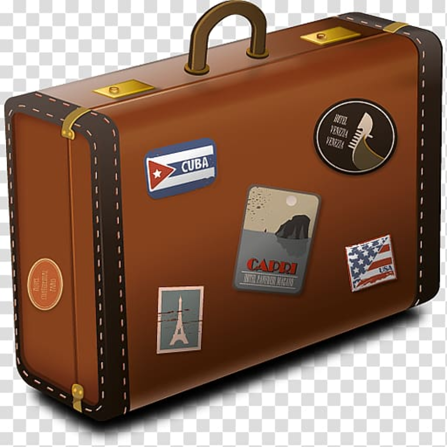 suitcase clipart transparent background