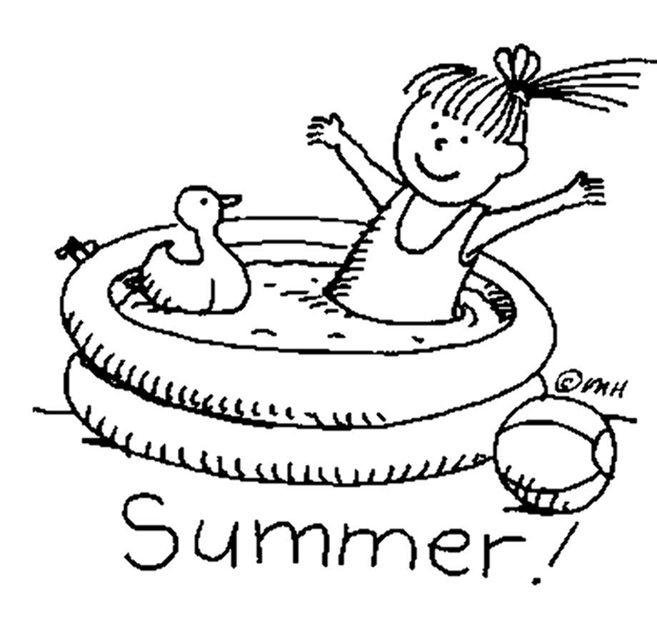 Download High Quality black and white clipart summer Transparent PNG