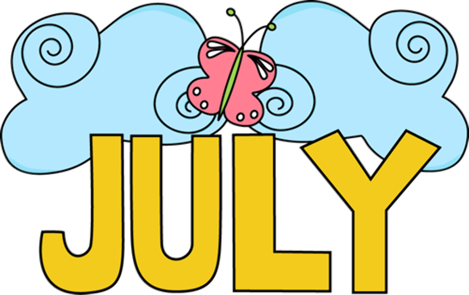august clipart july