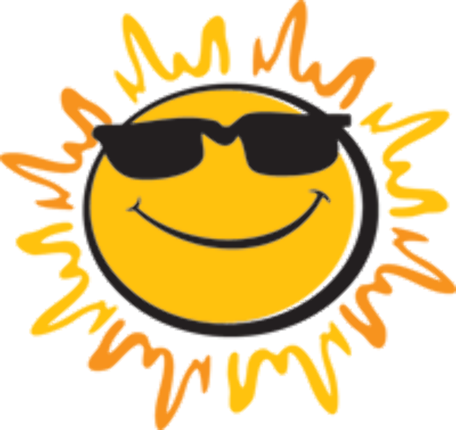 clipart sun sunglasses