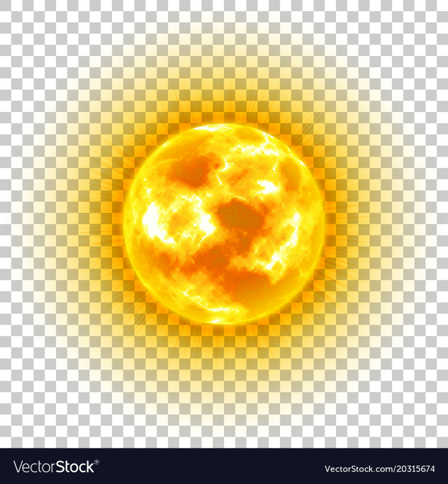 sun transparent background vector