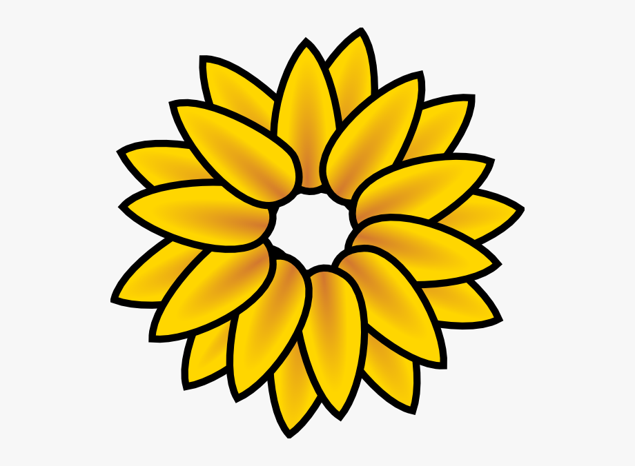 sunflower clip art easy