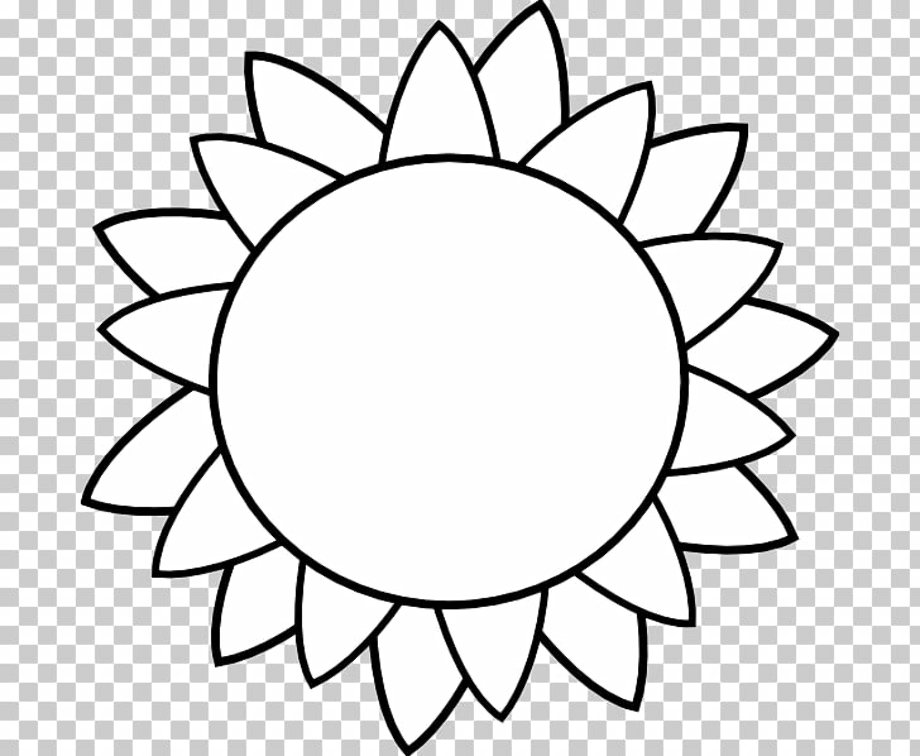 Download High Quality sunflower clip art template Transparent PNG.