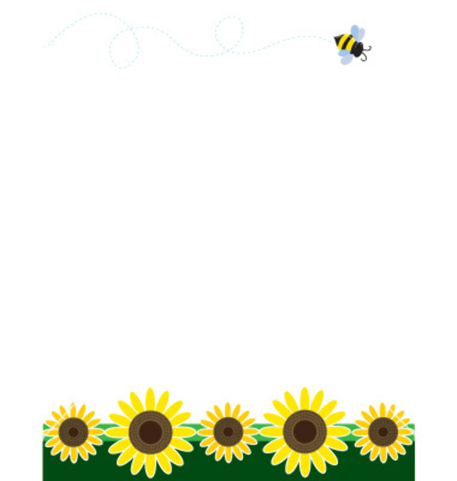 sunflower clip art border