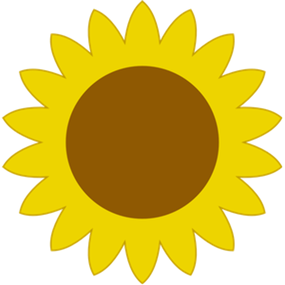 sunflower clip art simple