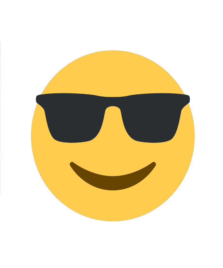 sunglasses transparent background emoji