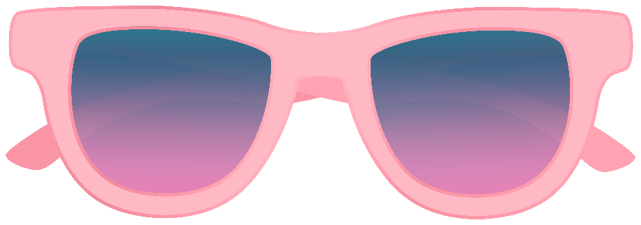 glasses clipart pink