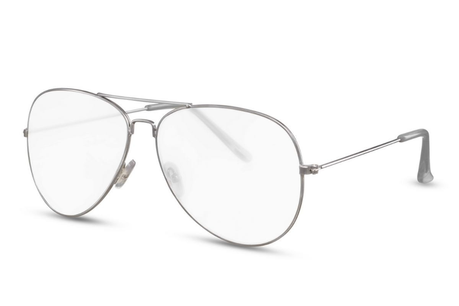 transparent glasses aviator
