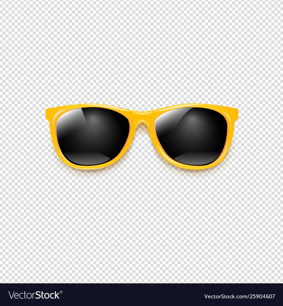 sunglasses transparent background yellow
