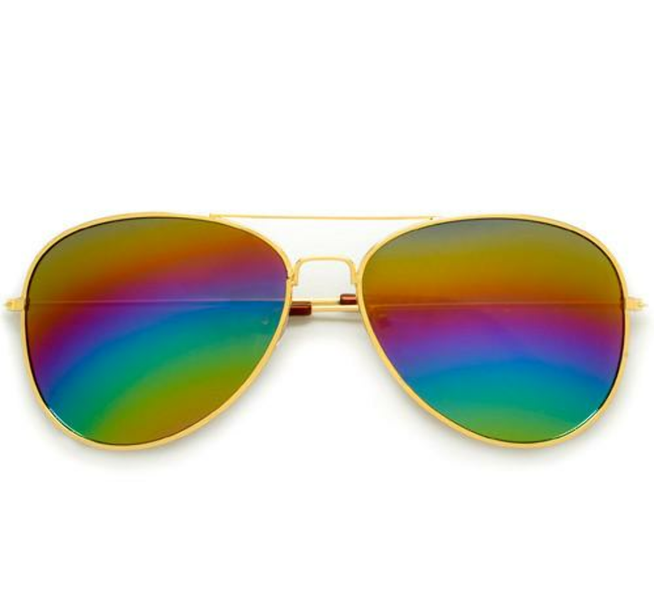 sunglasses transparent rainbow