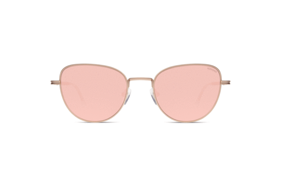 sunglasses transparent rose gold