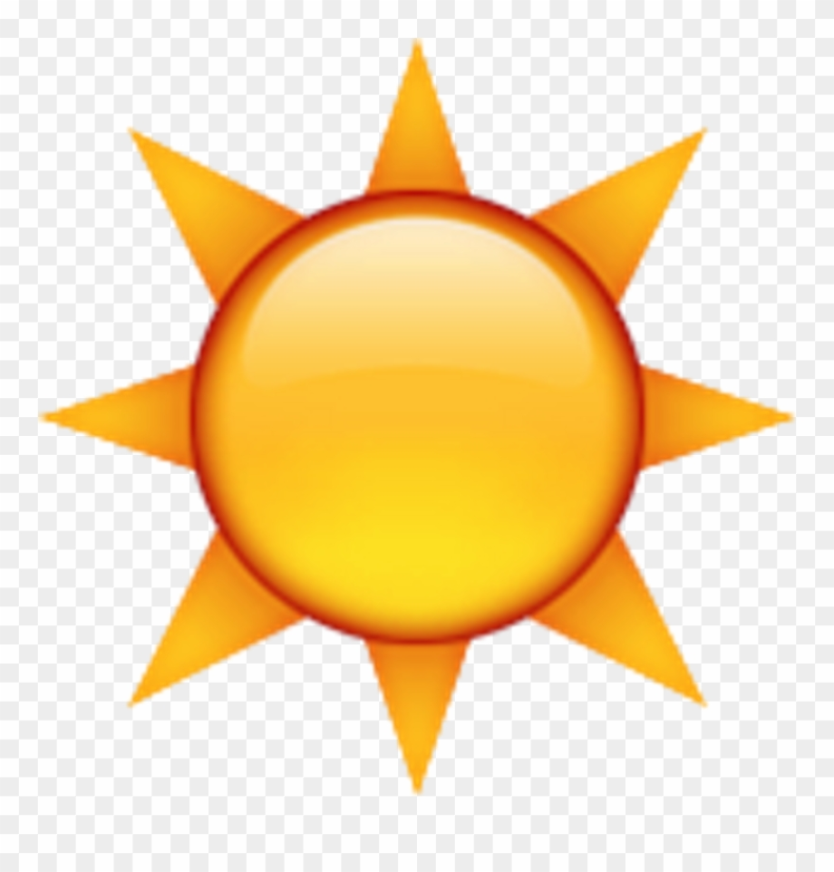 sun transparent emoji