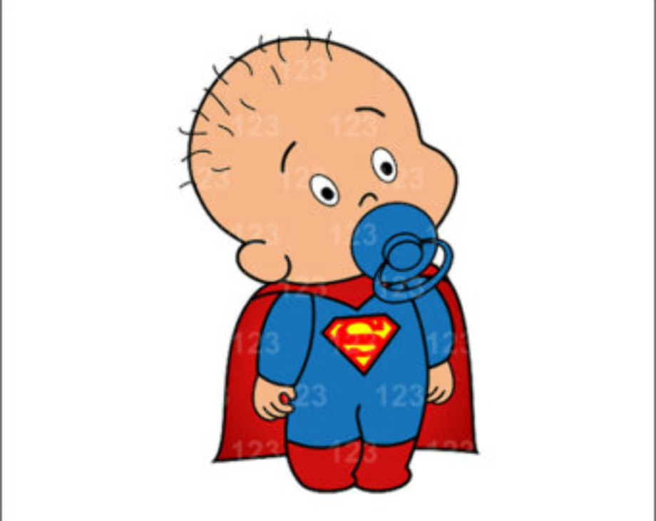 super hero clipart baby