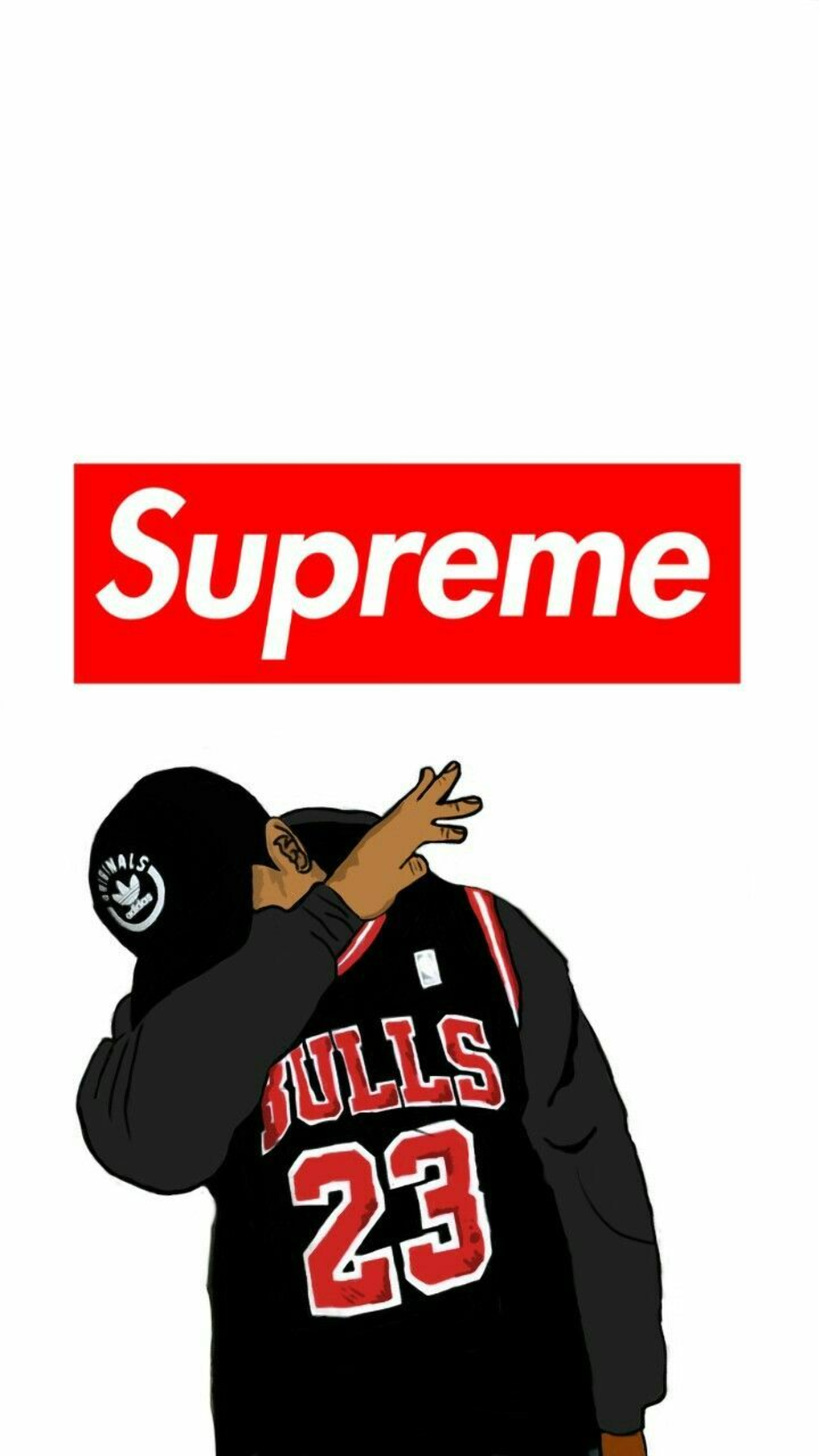supreme logo cartoon