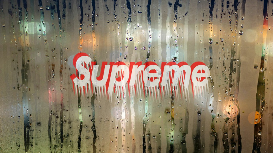supreme logo drippy