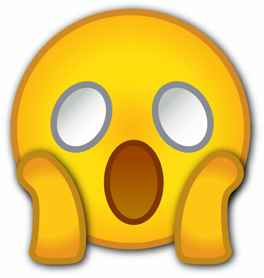 Download High Quality Surprised Emoji Clipart Iphone Smiley Face ...