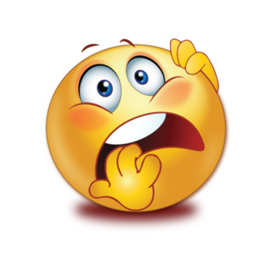Download High Quality surprised emoji clipart frightened Transparent