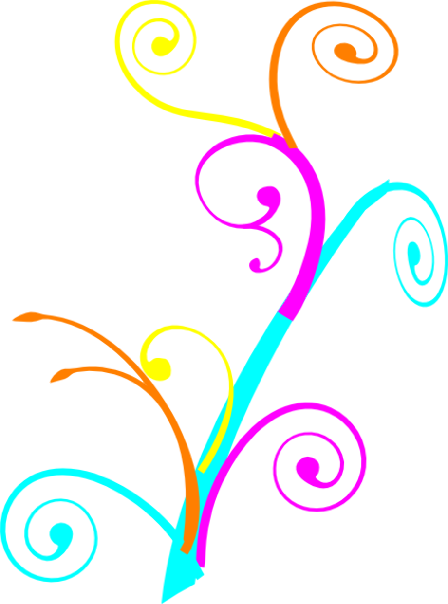 swirl clipart colorful