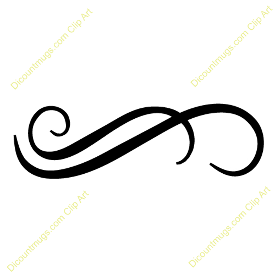 swirl clipart calligraphy
