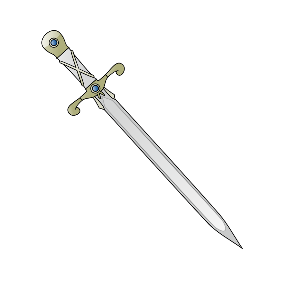 sword clipart cartoon