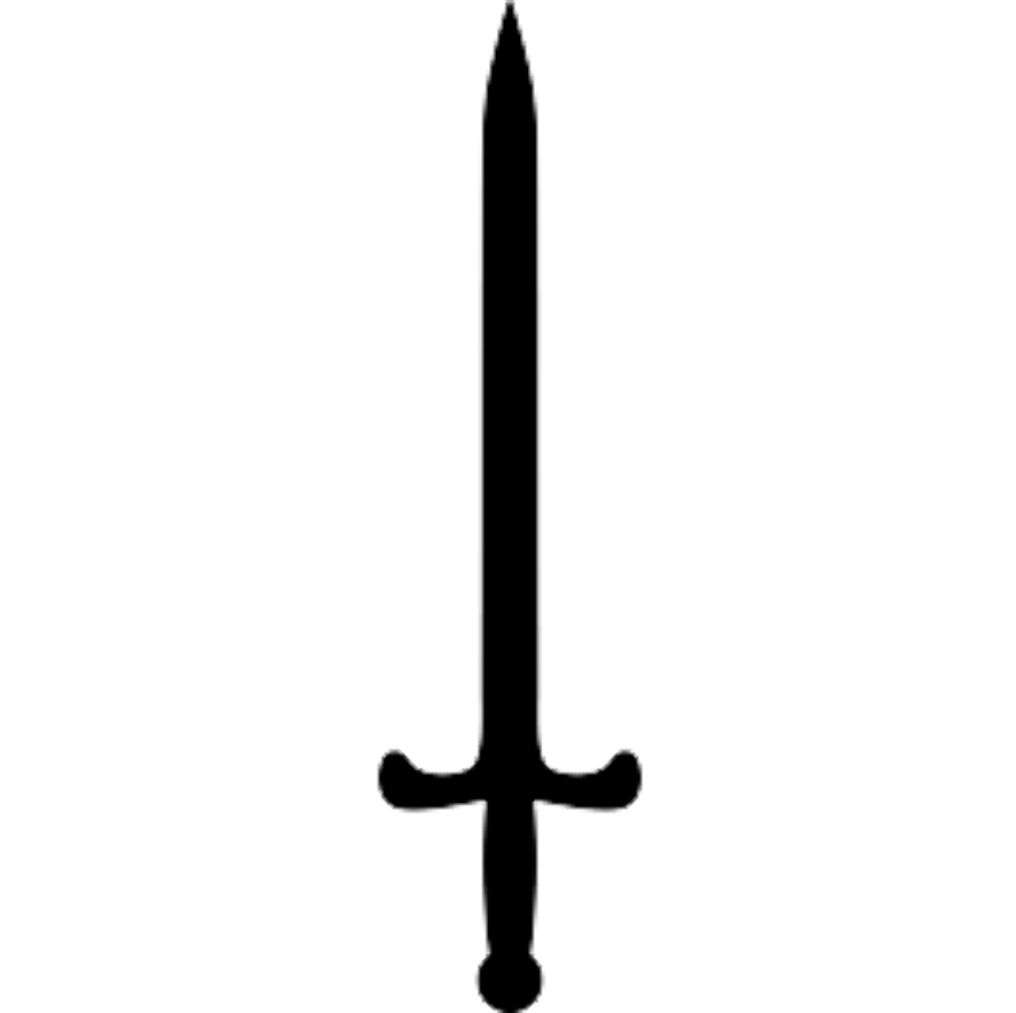 sword clipart silhouette