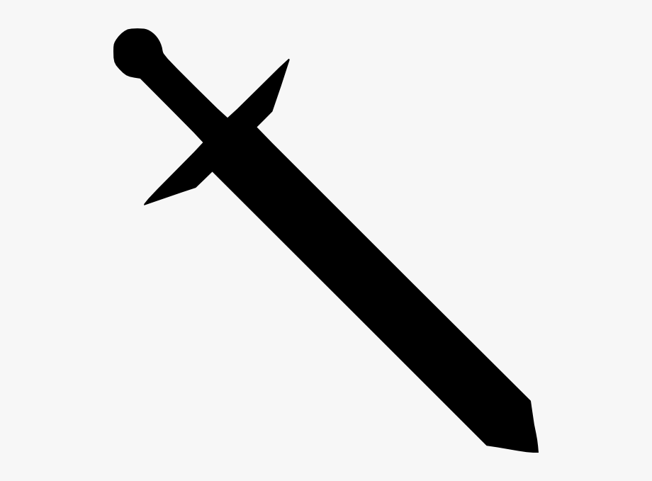 sword clipart black
