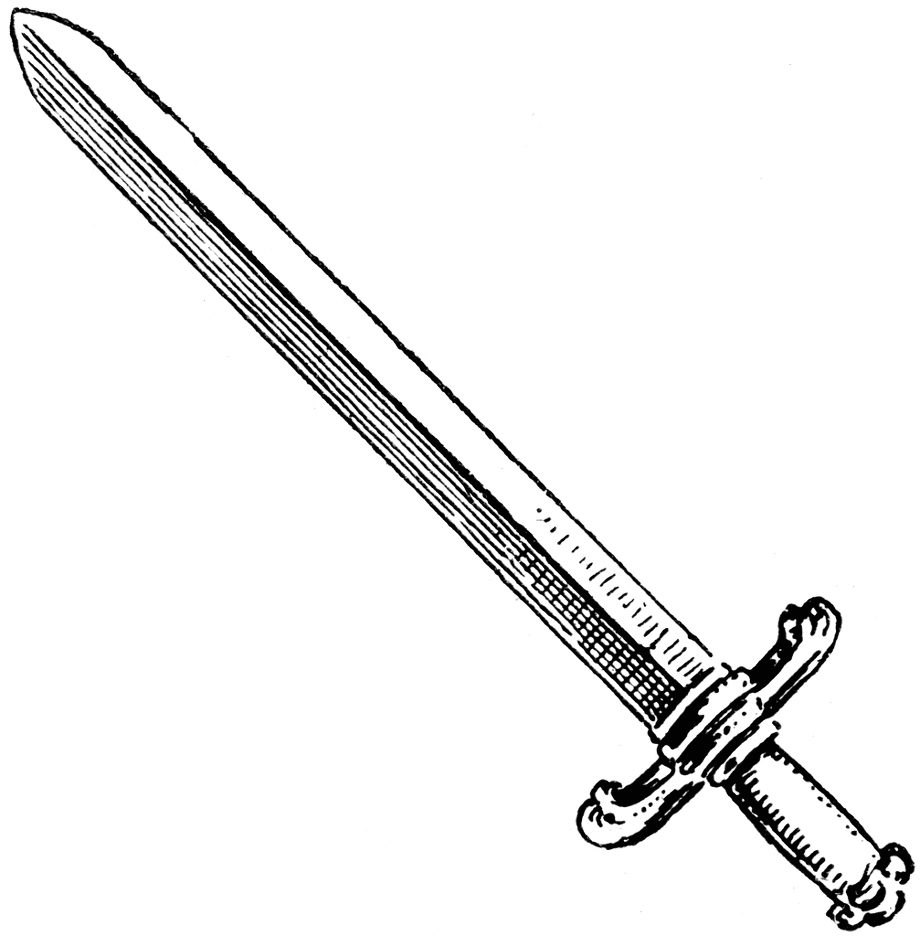 Древнерусский меч вектор