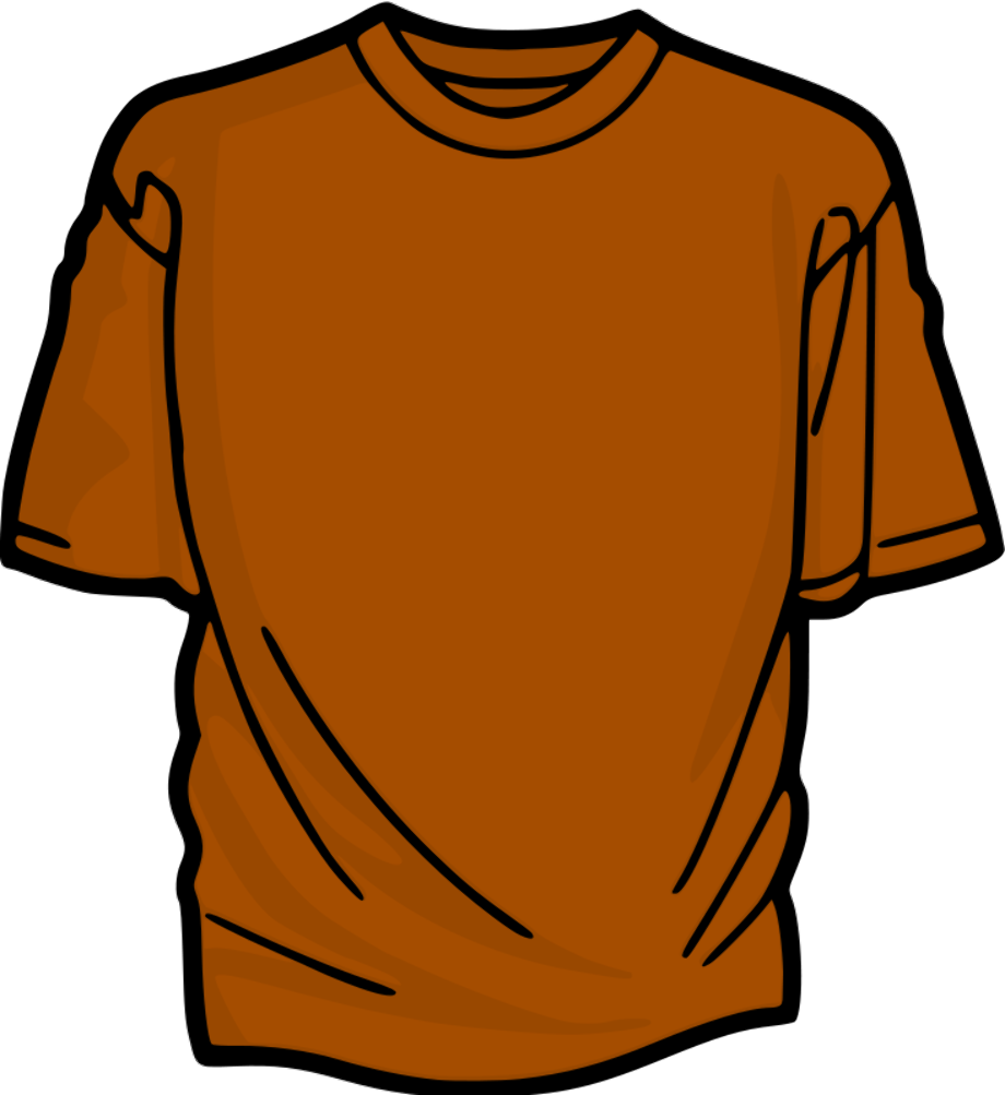 t shirt clipart orange