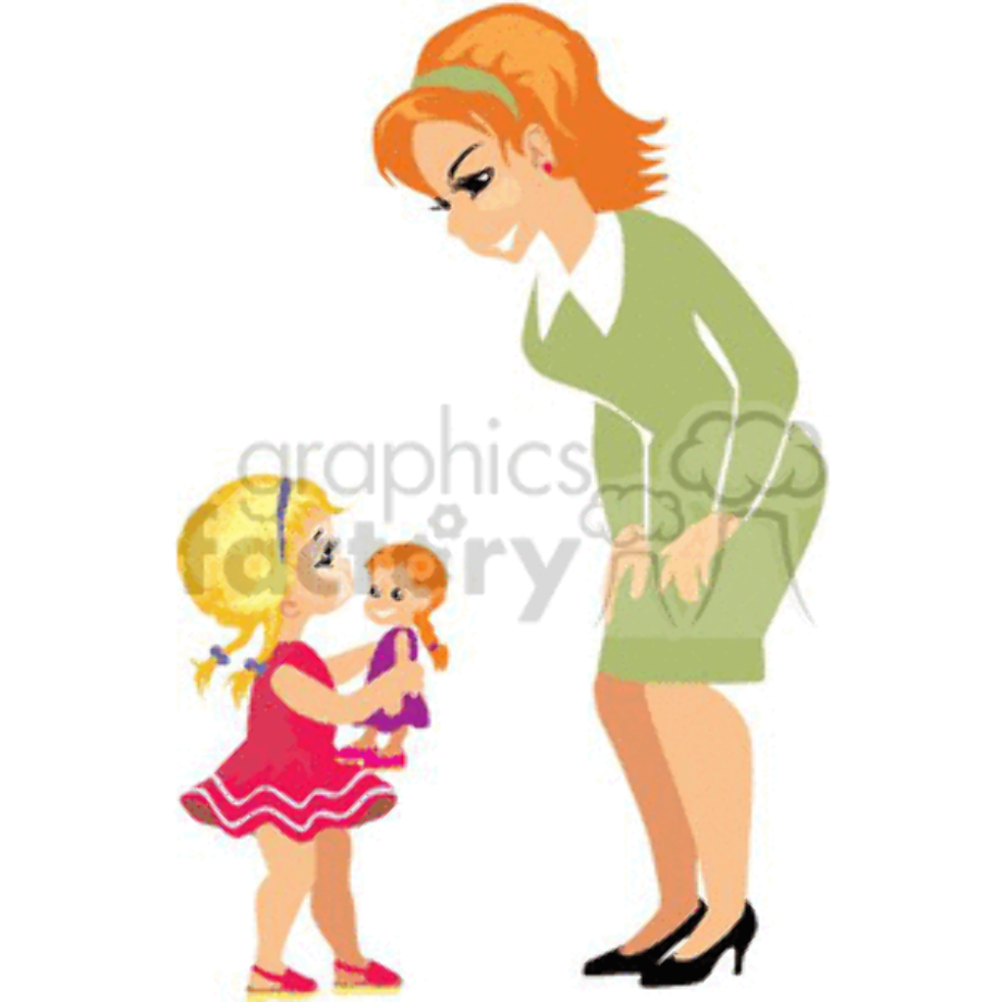 doll clipart holding