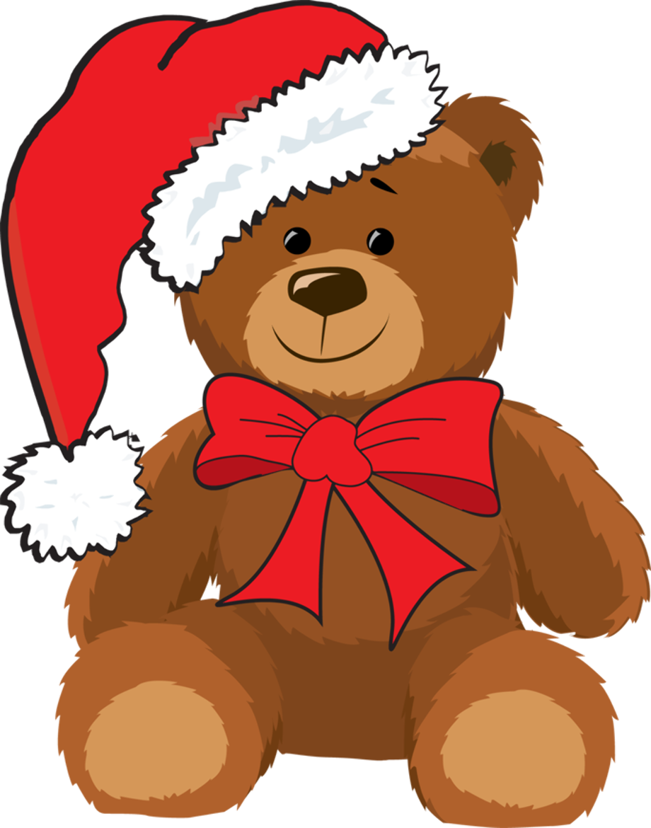 teddy bear clipart christmas