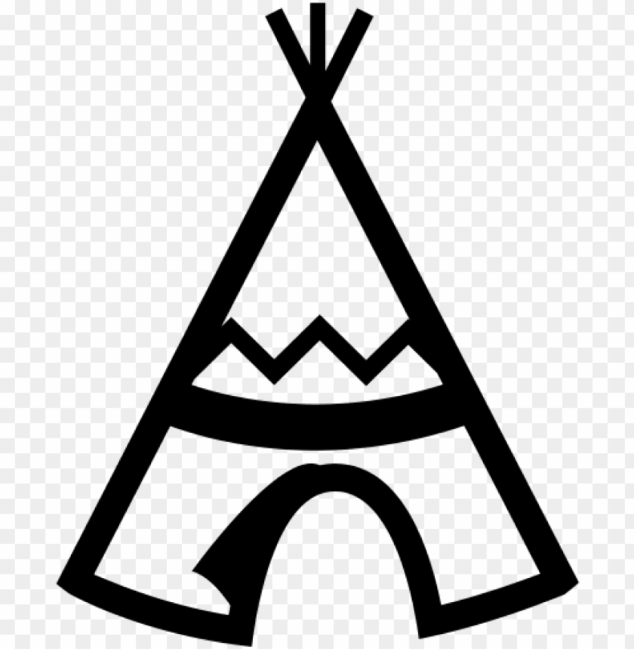 teepee clipart silhouette