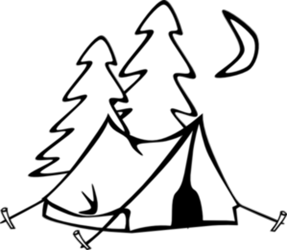 tent clipart silhouette