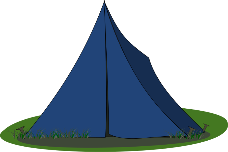 tent clipart blue