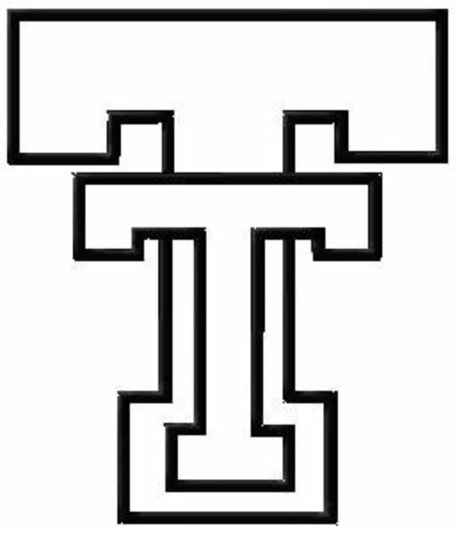 texas tech logo white