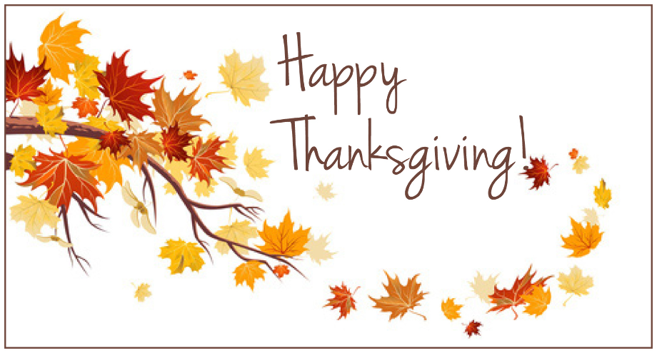 happy thanksgiving clipart message