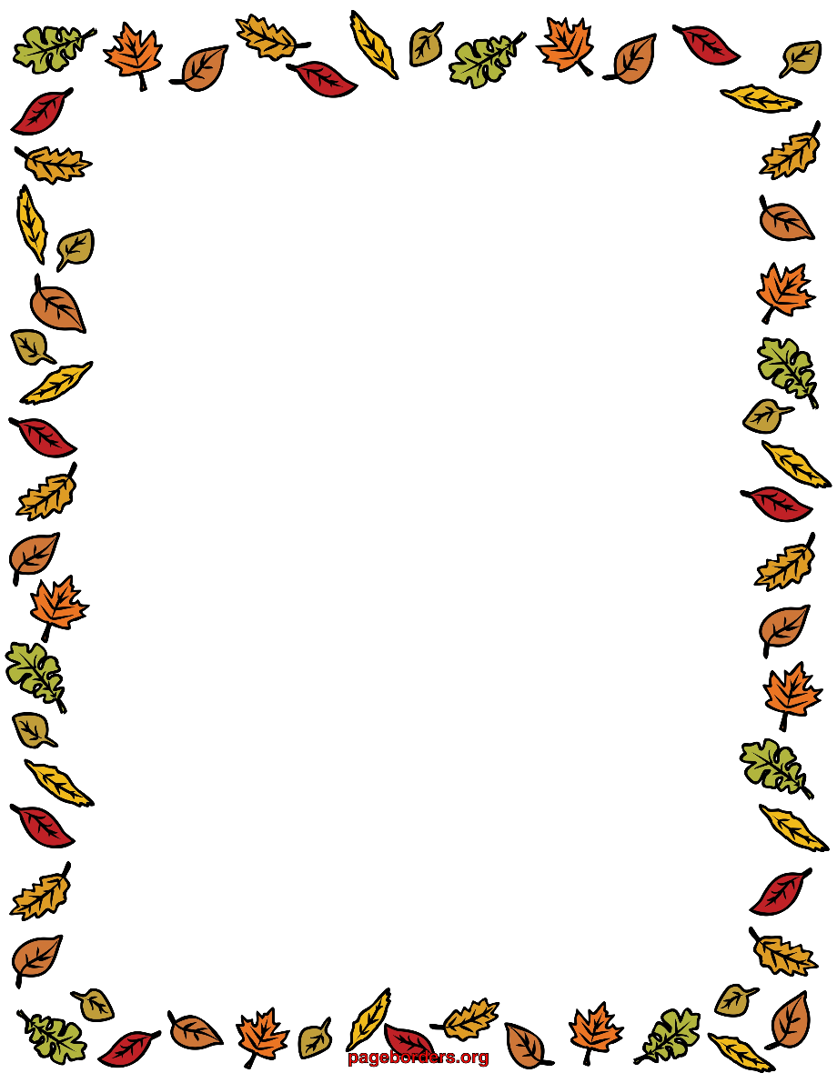 fall leaf clipart border