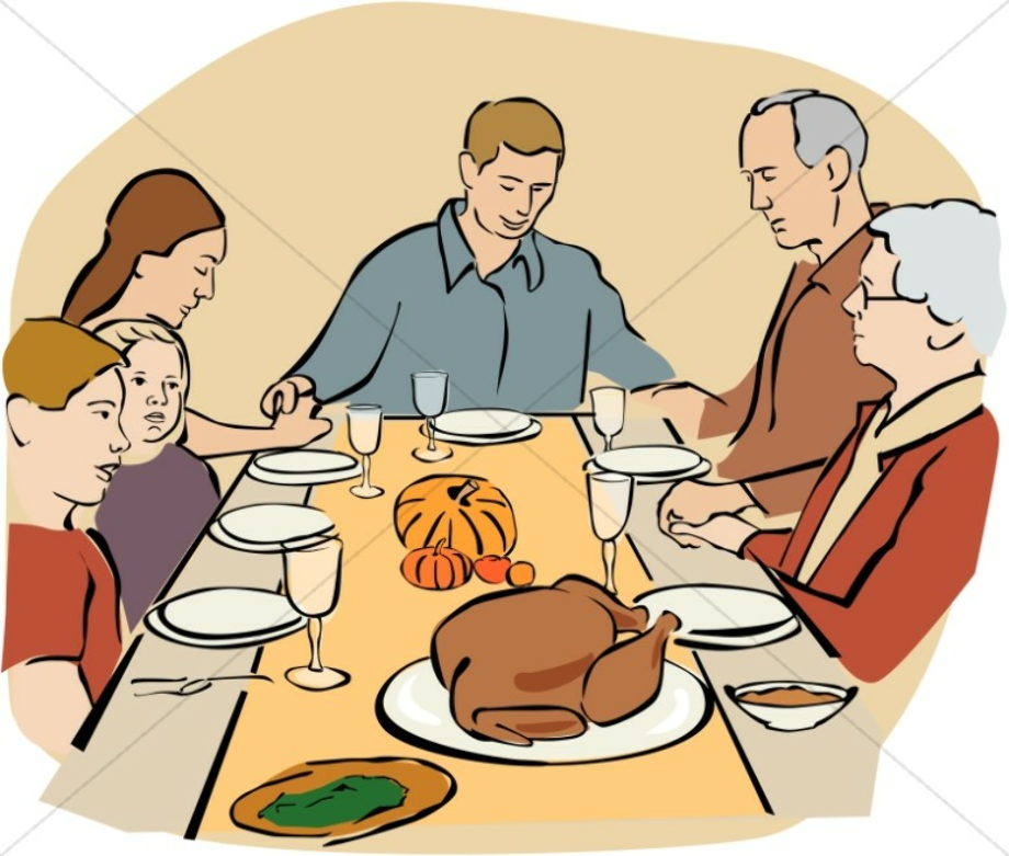 happy thanksgiving clipart family