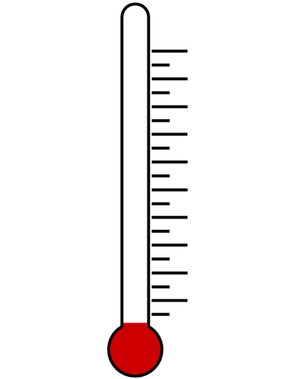 thermometer clipart fundraising