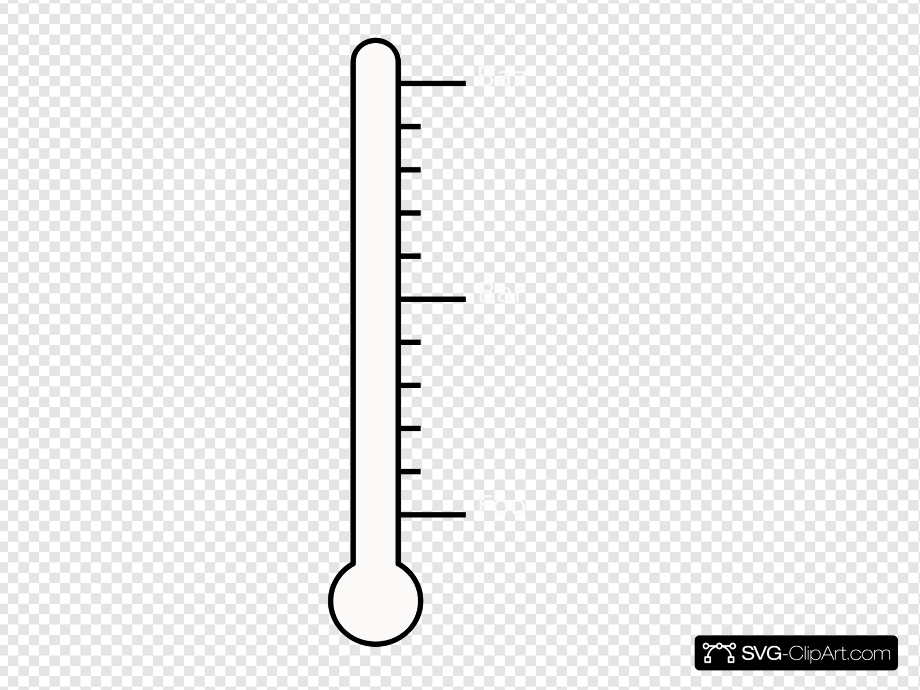 Thermometer clipart blank.