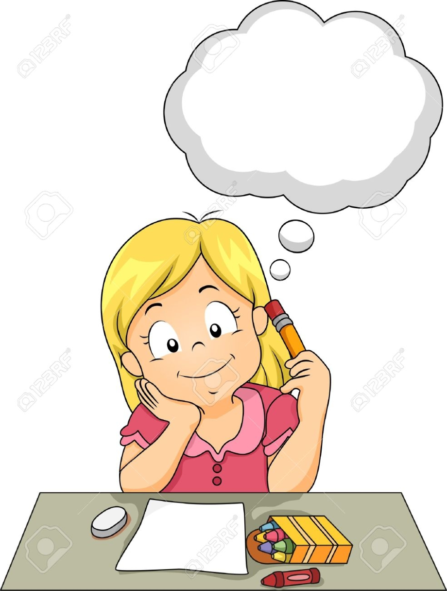 thinking clipart student
