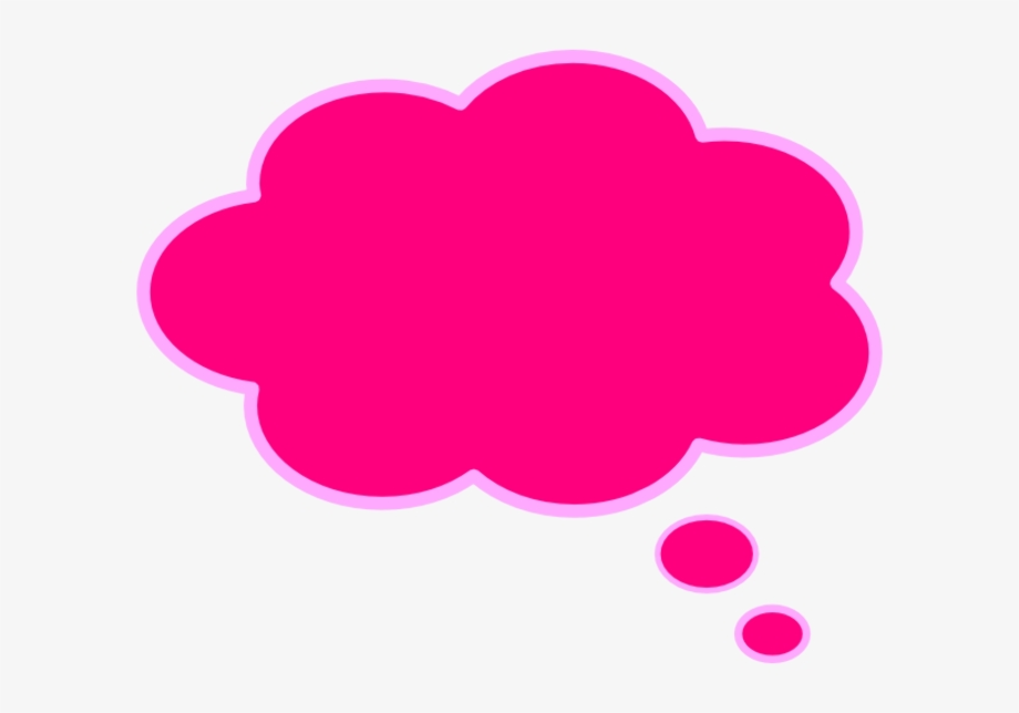 Download High Quality thought bubble transparent pink Transparent PNG ...