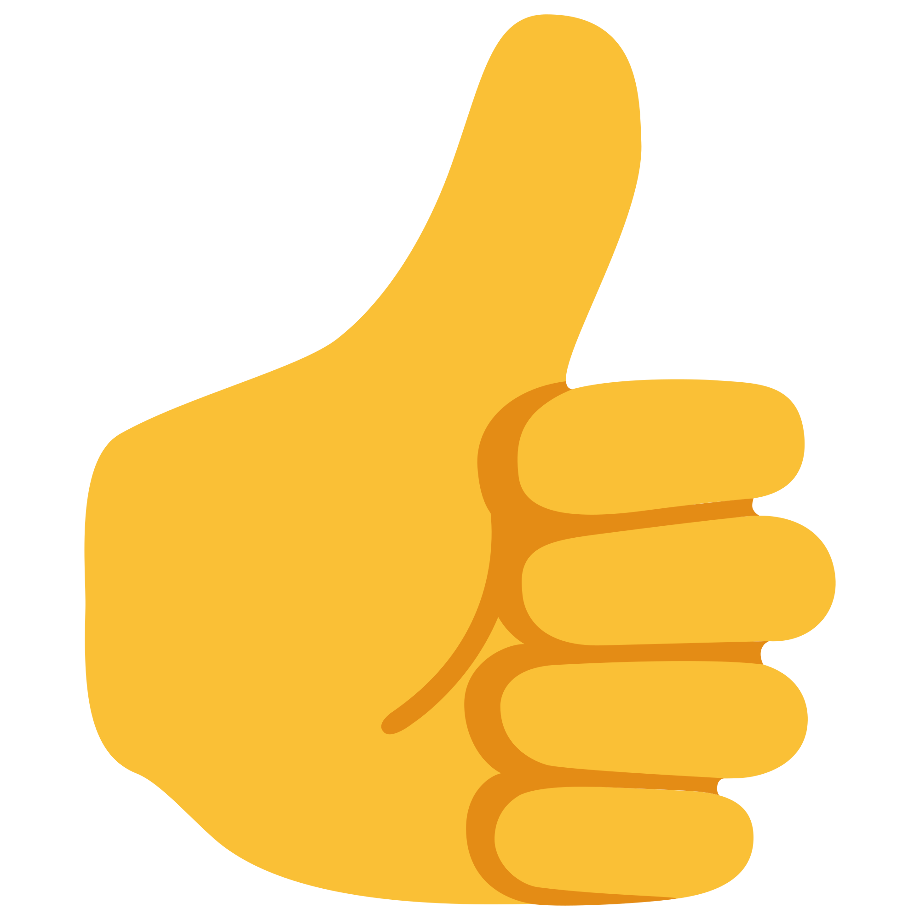 thumbs up clip art emoji