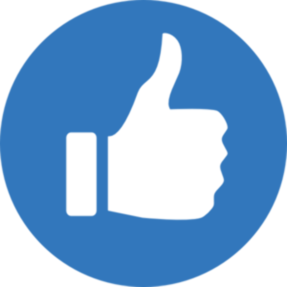 thumbs up clipart blue