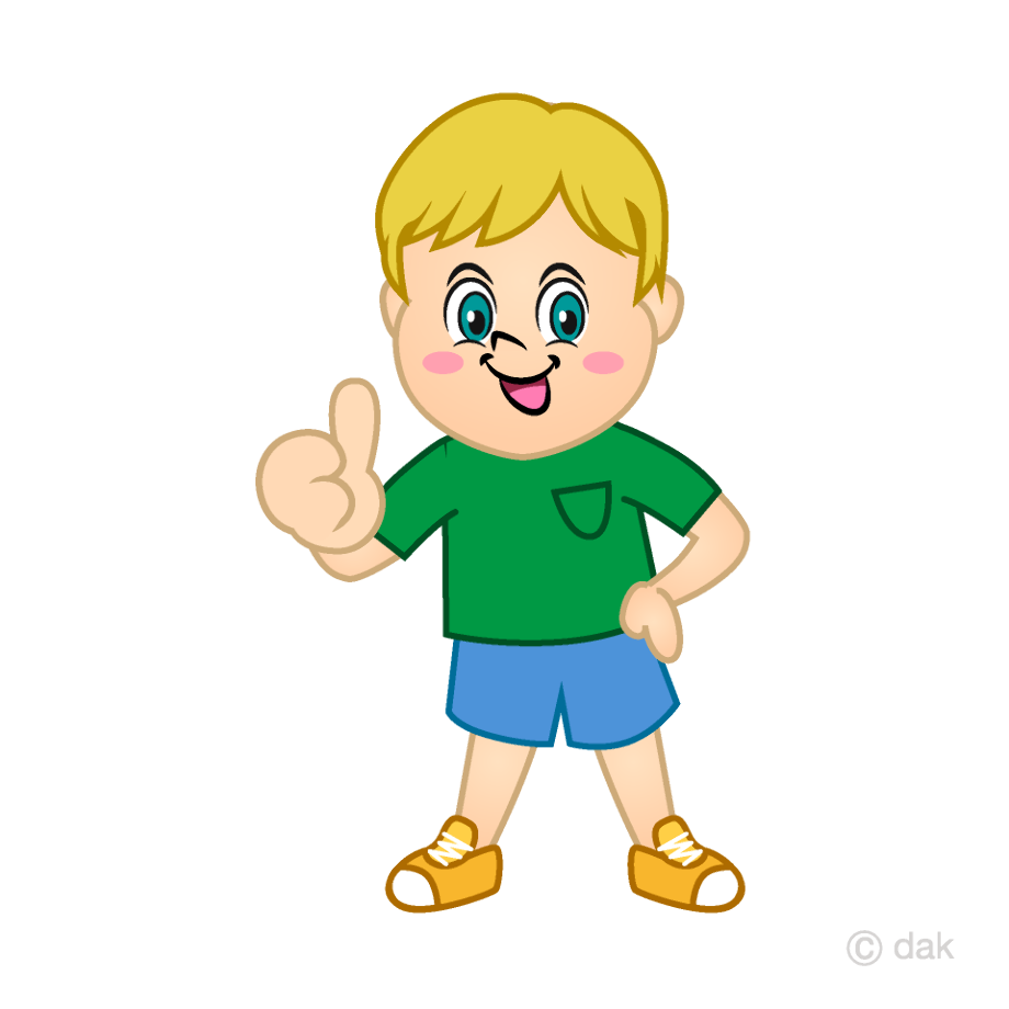 thumbs up clipart boy