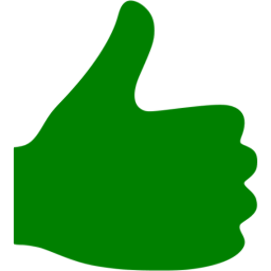 thumbs up transparent icon