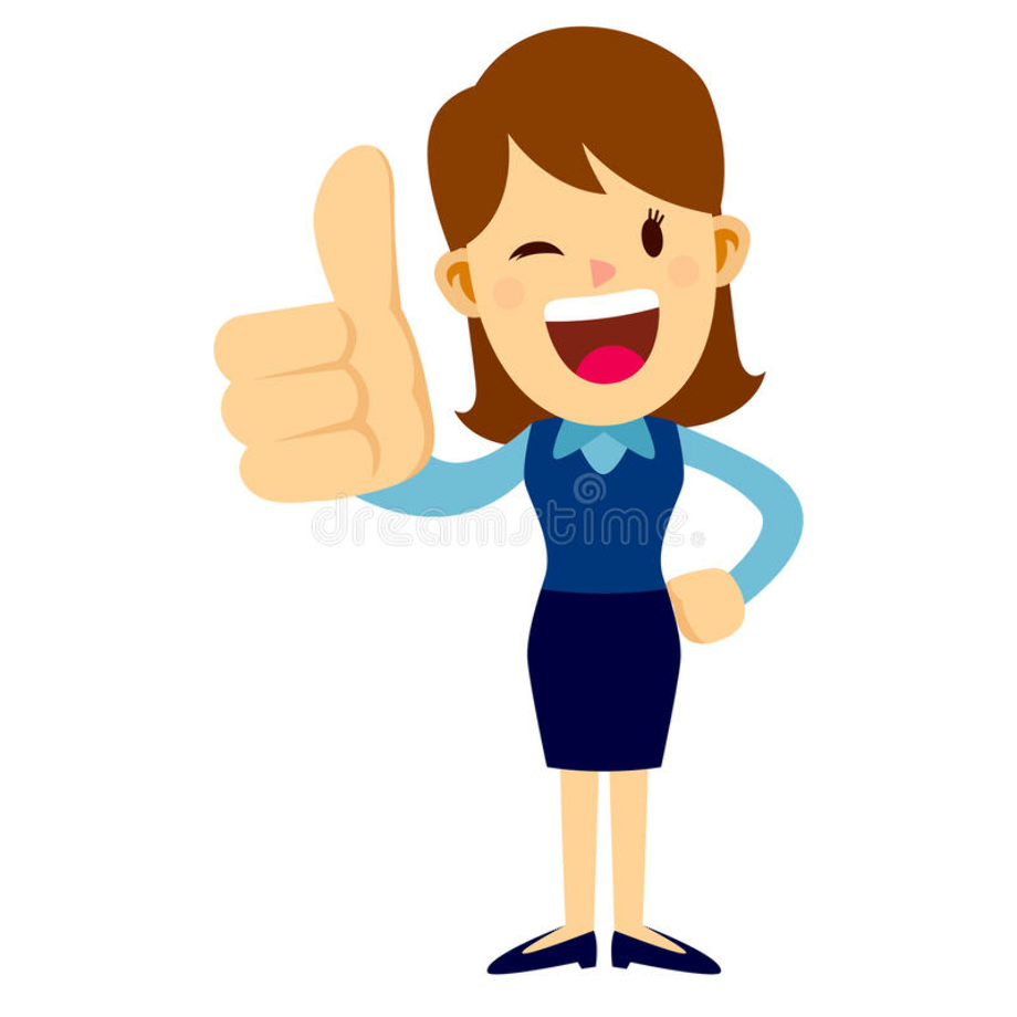 thumbs up clipart person
