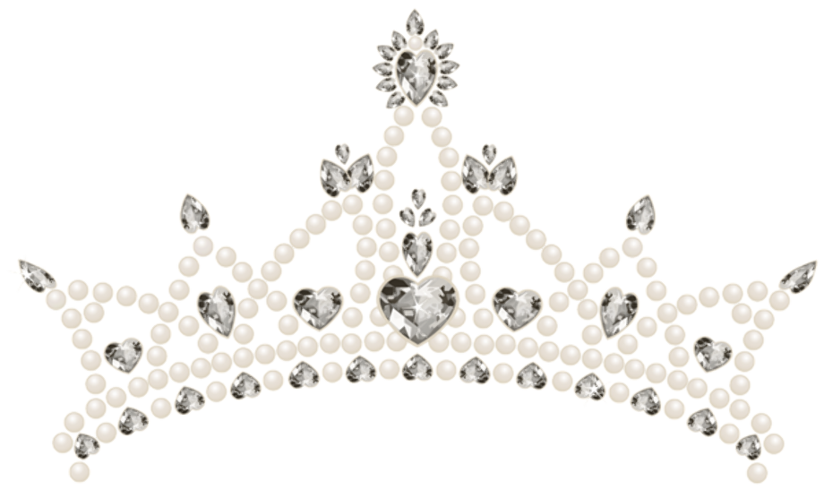 transparent crown tiara