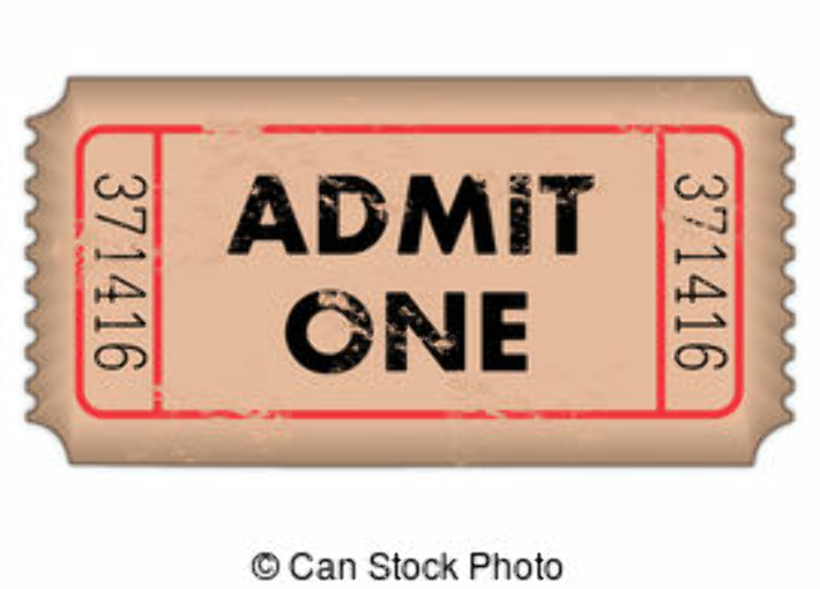 ticket clip art old fashioned