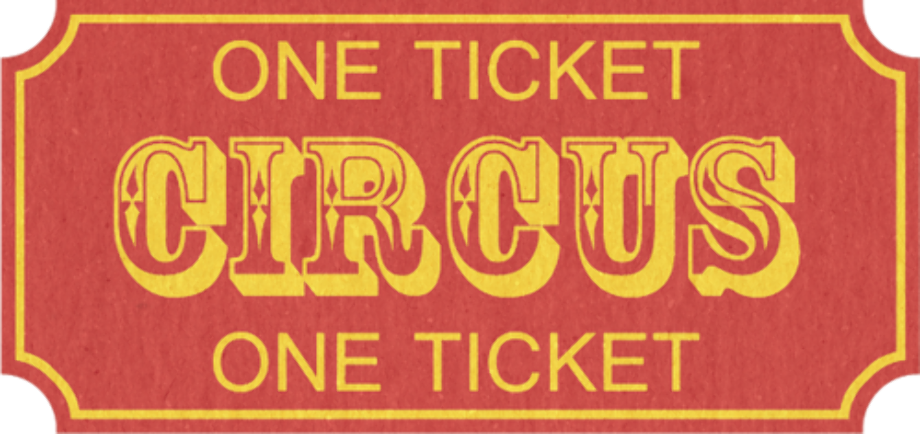 ticket clipart circus